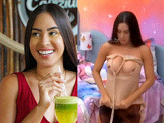 Vazado da Isabelle Nogueira mostrando os peitos no BBB 24