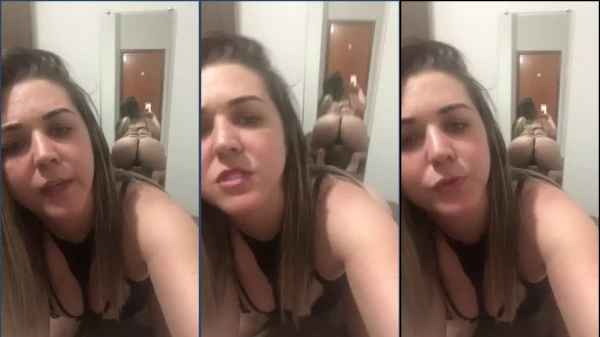 Vídeos da Juliana Bueno sensualizando de quatro