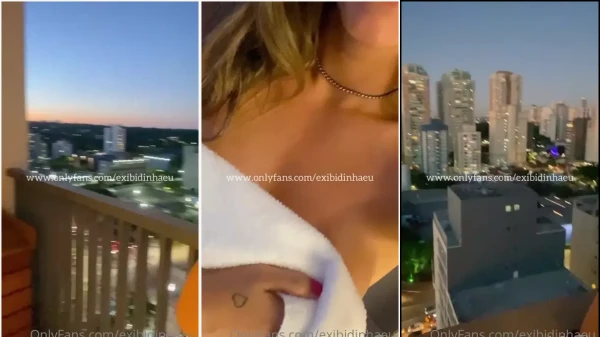 Lais toda exibida de toalha, se mostrando sem roupa nenhuma!
