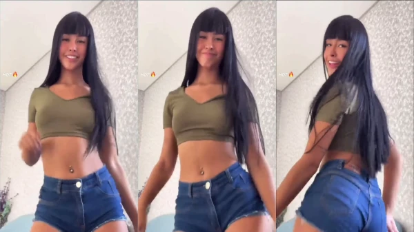 Andriza Haack, uma morena indígena super atraente de shortinho bem provocante