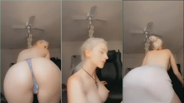 Lilly Bloomes, uma delícia bem ousada, mostrando os peitinhos