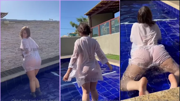 Rolou na internet o vídeo da famosa White Fairy de banho, viu?