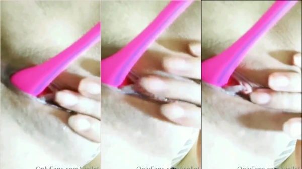 Bastidores quentes do pornô com a Violle se divertindo até atingir o prazer máximo