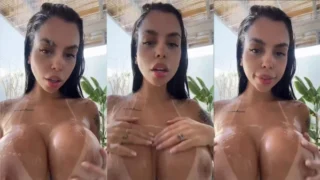 Jaiane Limma, irresistível e toda ensopada, completamente pelada